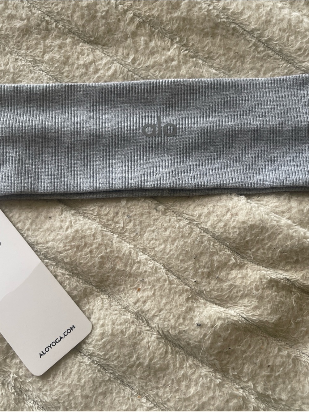 ALO Yoga Grey Logo Headband